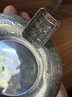 Sterling Silver Etched  Ashtray Peruvian Camusso 925 63 Grams