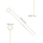 80 Pcs 13 6 Inch Gold Floral Place Card Holder  Round Metal Wire Floral Picks   