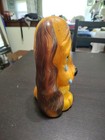 Vintage Russ Berrie Sad Hound Plastic 9 1 2  Coin Bank W plug