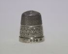 Vintage Sterling Silver Ornate Sewing Thimble