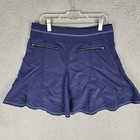 Title Nine Swingtastic Skort Shorts Womens 8 Navy Blue Tn-150943