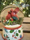 Beautiful Cardinal Christmas Musical Water Globe