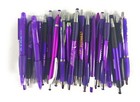 30ct Mixed Lot Misprint Retractable Click Pens  Purple  Violet  Lavender  Plum