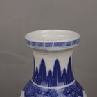 Chinese Old Porcelain Blue And White Landscape Patterned Vase  A