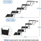 Portable 5-step Dog Ramp Folding Non Slip Pet Ladder Stairs For Truck Suv Car
