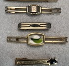 Vintage Lot Of 5 Anson Men   s Tie Clip Bar Silver   Gold Tone