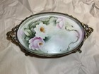 Vintage Hand Painted Vanity Tray  Signed By S bacon 2002 10x6