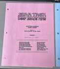 1992 Star Trek Deep Space Nine Sore Losers Script   Shooting Schedule Greg Jein