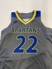 Game Worn Used Adidas San Jose State Spartans Sjsu Basketball Jersey Medium B 22