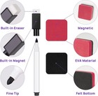 8 Pcs Colorful Magnetic Dry Erase Markers With Erasers  Chisel Tip Whiteboard