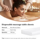 Disposable Bed Sheets 100 Pcs 31 x 71  Massage Table Cover Non Woven Fabric Spa