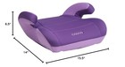 Cosco Lightweight Topside Backless Booster Kid Child Car Seat Grape Purple New