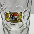 Bayern Oktoberfest Dimpled Glass Beer Stein 1 Liter Breweriana Munchen Germany