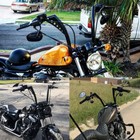 Rise 10  12  14  16  18  Ape Hangers Handlebar For Harley Sportster Softail Dyna