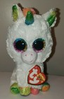 Ty Beanie Boos - Pixy The White Unicorn  6 Inch  New Mwmts Stuffed Animal Toy