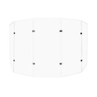 Pennzoni Drum Shield 4ft Acrylic Panels W  Deflector   Bright Chrome Hinges