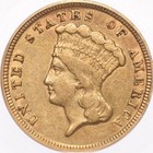 1854  3 Pcgs Xf45 Three Dollar Gold Piece Princess Coin