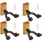 4-pack Heavy Duty Top Guitar Hanger Holder Stand Wall Mount Keep  Max-nat-q2