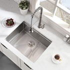 24  Undermount Workstation Kitchen Sink     16 Gauge Stainless Steel Single Bowl