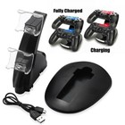 For Ps4 Playstation4 Controller Dual Usb Charger Led Dock Station Charging Stand