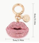 Sexy Lips Keychain Rhinestone Key Chain Bag   Purse Charm   Choose Color