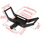 13000lbs Foldable Winch Mounting Plate Hitch Mount Bracket For Truck Suv 4wd