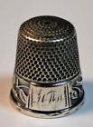Ketcham   Mcdougall Sterling Silver Thimble 3 Birds Patent Dated Sep  20th 1881