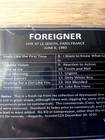 Foreigner Rare Cd 1985 Paris France Agent Provactour Concert Tour Fm A  Gramm