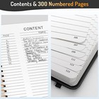  Lined Spiral Journal Notebook With 300 Numbered Pages College Ruled B5 Black