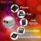 2-pack Telephone Line Splitter 3 Female Rj11 Jacks Duplex 2-way Adapter