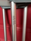 Adjustable Aluminum Standard Crutches For Adults  Underarm Pad  Silver Gray