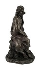 Asclepius Greek God Of Medicine Holding Serpent Entwined Staff Bronzed Statue