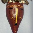 Signed Native American Inspired Southwest Gourd Mask By Artist  B  Larkum