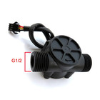 1 2  Water Flow Sensor Hall Effect Flowmeter Switch 1-30l min Fluid Meter