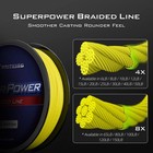 Kastking Superpower Braided Fishing Line  Yellow  10 10lb 300 Yds   X4-yellow 