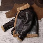 Men s Vintage Raf B3 Aviator Shearling Genuine Sheep Leather Winter Jacket