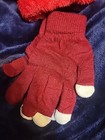 4 Pcs Winter Knitted Beanie Set With Scarf Gloves Sock Warm Fleece Lined Kni   