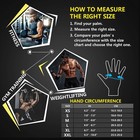 Weight Lifting Gloves Wrist Wrap Support Full Palm Protection Gym Training Men