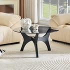 31 5  Glass Coffee Table mid-century Modern Style ideal As A Centerpiece For Liv