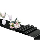12 Pcs 17  X 94  Black Satin Table Runner Wedding Party Banquet Decorations
