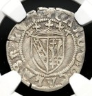France  Lorraine - Nancy  Charles Iii  1483-1498  Silver 2 Deniers  Ngc Xf45
