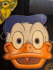 Vintage 1950s Cardboard Halloween Masks Lot 5 - Donald Duck Pirate Monkey Chief