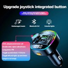 Bluetooth 5 0 Car Fm Transmitter Adapter  Hands-free  Usb Charger  Aux Audio