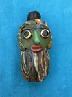Rare Ancient Phoenician Mosaic Glass Face Head Motif Amulet Pendant 