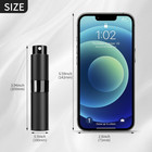 3pcs 8ml Cologne Travel Bottle  Perfume Atomizer  Refillable Black