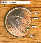 1971 Ireland 1 2 Penny Km  19 Very Large Very Rare Straight Clip  Unc  F1065