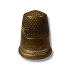 Vintage Brass Thimble Dimpled Size 8 Made In Germany