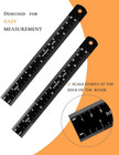 Metal Ruler 6 Inch  2 Pack - Double Scale Mm inch Laser Etched - Small