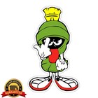 Marvin The Martian Flip Off Usa Decal  Sticker Car Truck Window Laptop Wall Jdm