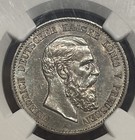 1888-a Germany Prussia Friedrich Iii Silver Zwei Mark- 2 Mark Coin Ngc Ms63